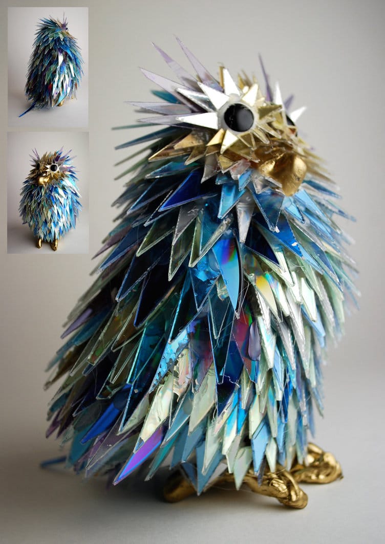 shattered-cd-animal-scultures shattered-cd-animal-scultures