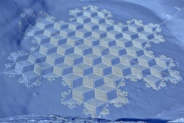 geometric patterns ice shoes