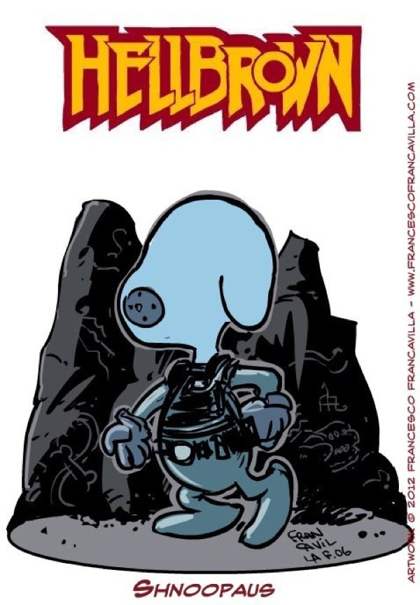 Peanuts-Hellboy-Mashup-Illustrations