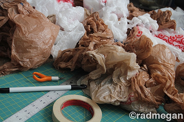 Plastic-Bag-Weaved-Bowls