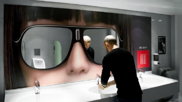 Sunglasses-Bathroom-Advertising-Sign