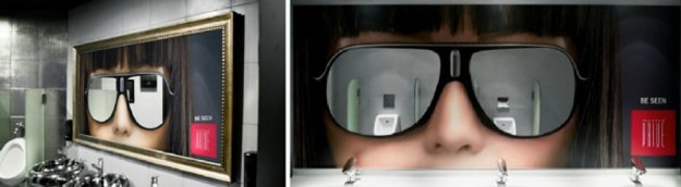 Sunglasses-Bathroom-Advertising-Sign