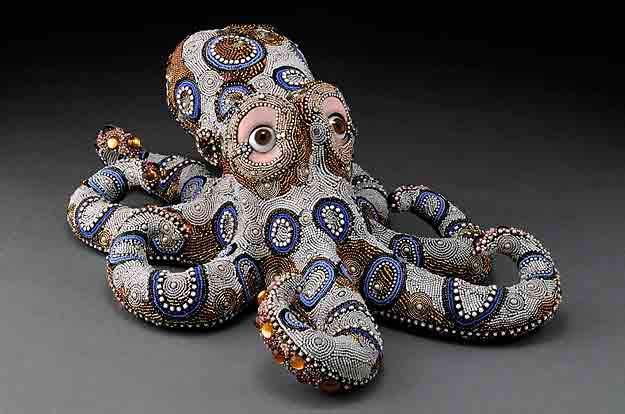 three dimensional tile glass art