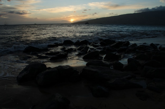 Sunset-Kihei-Maui-Hawaii-underexposed Sunset-Kihei-Maui-Hawaii-underexposed