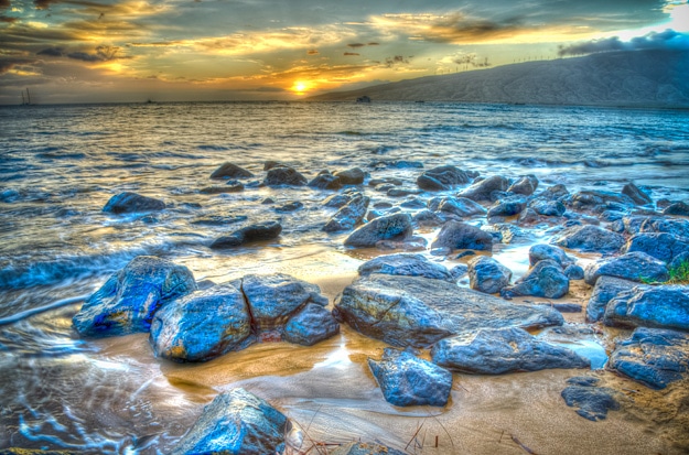 Sunset-Kihei-Maui-Hawaii-HDR Sunset-Kihei-Maui-Hawaii-HDR