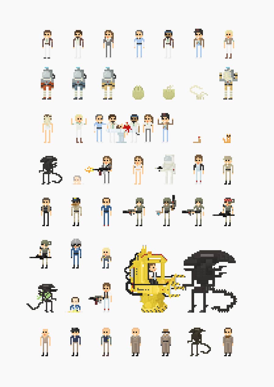 8-bit-movie-characters 8-bit-movie-characters