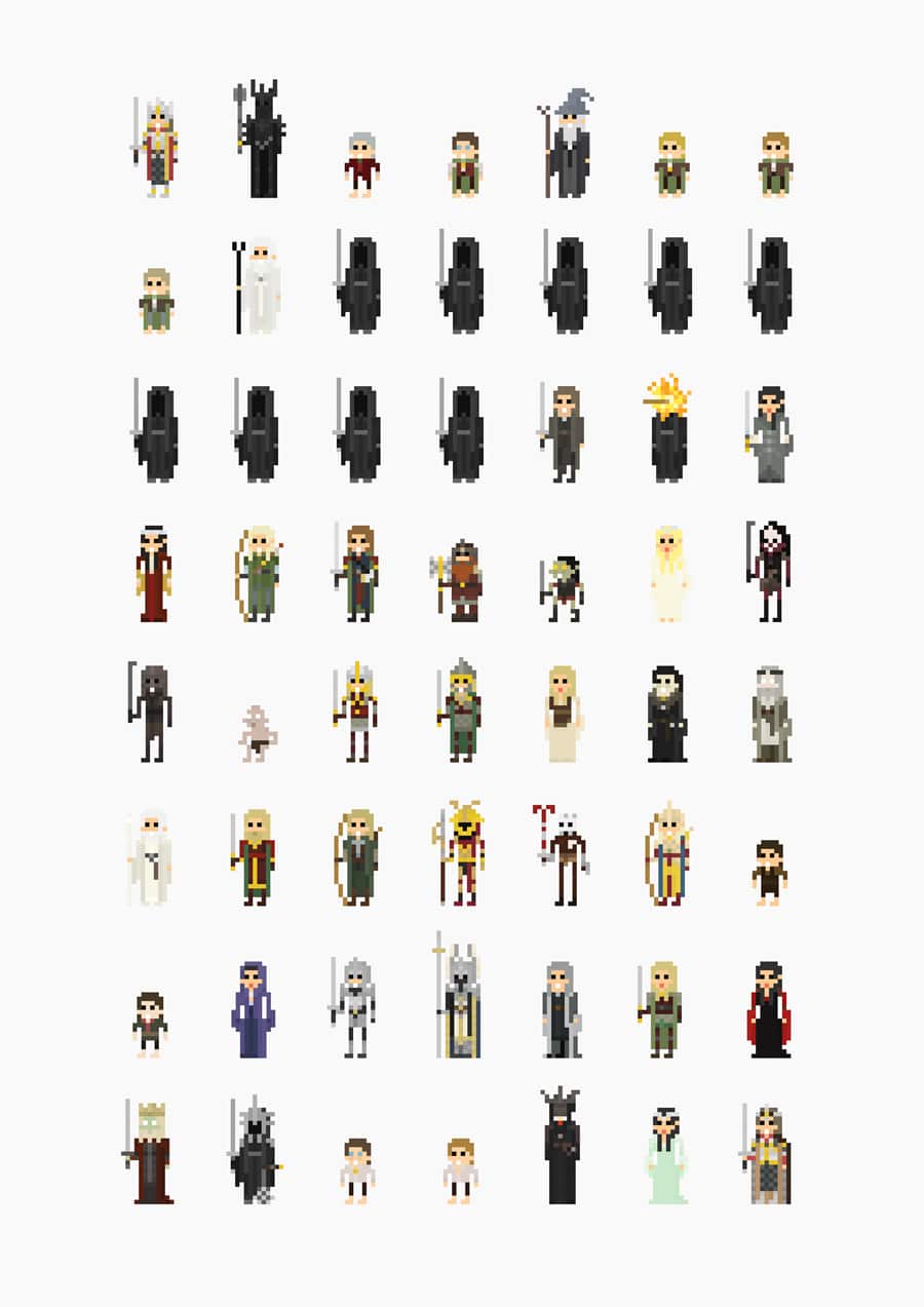 8-bit-movie-characters 8-bit-movie-characters