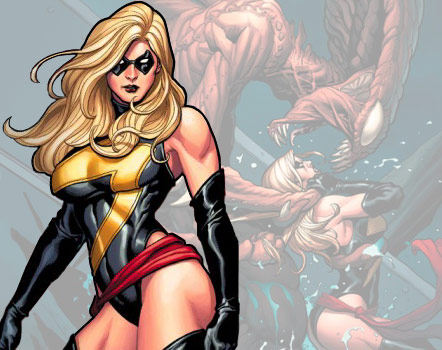 Blonde and buff Carol Danvers