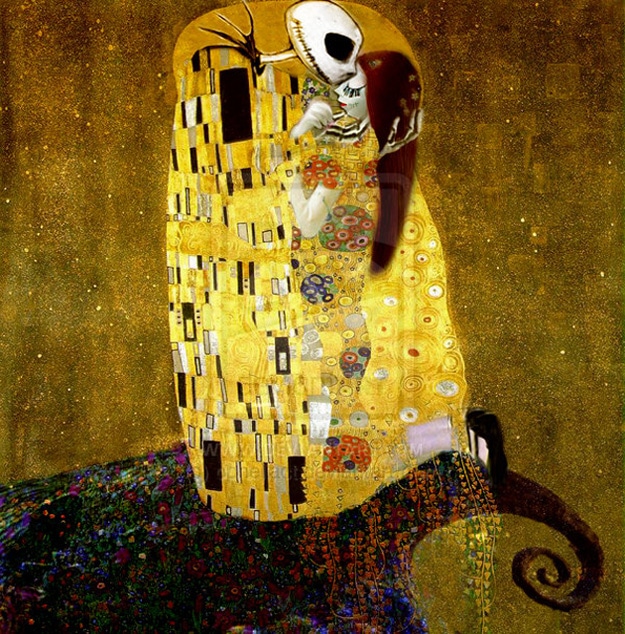 Skellington-Meets-Klimt-by-opheliact Skellington Meets Klimt by opheliact