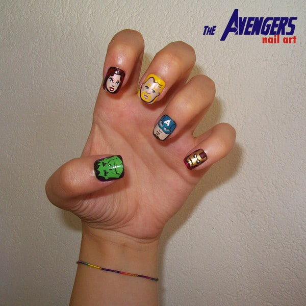 The-Avengers-Nail-Art