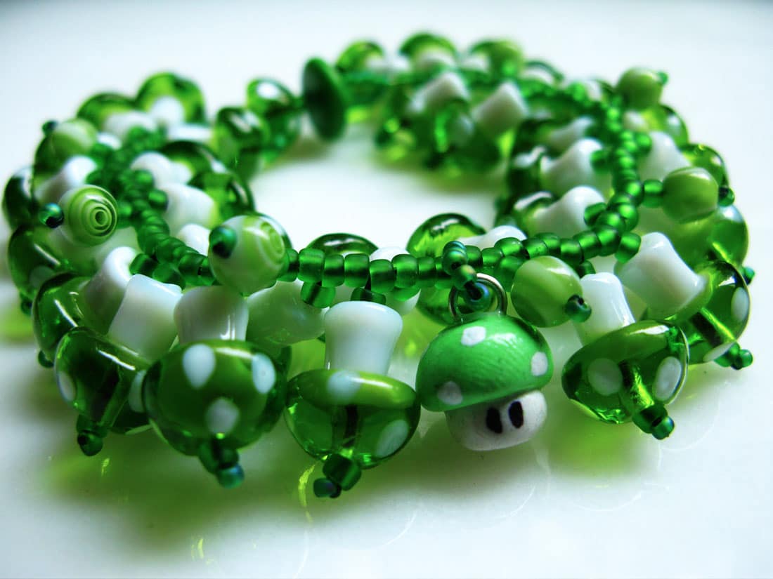 Mario-Mushroom-Charm-Bracelet Mario-Mushroom-Charm-Bracelet