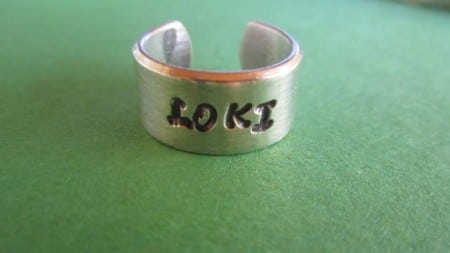 Loki Silver Etched Ring