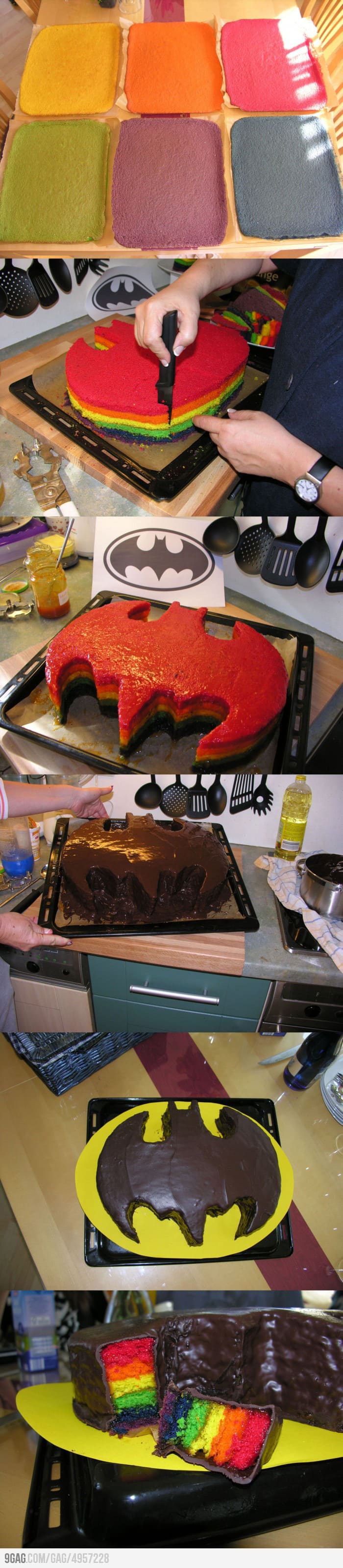 Rainbow-Colored-Batman-Cake-Chart Rainbow-Colored-Batman-Cake-Chart