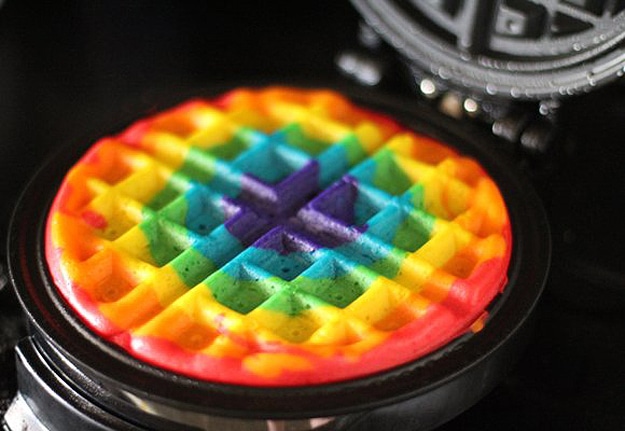 Rainbow-Colored-Waffle-Design