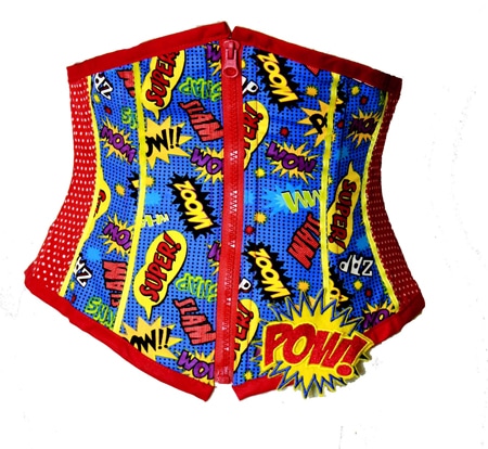 Comic Book Waist Cincher Avengers-Fangirl-Superhero-Long-Corset