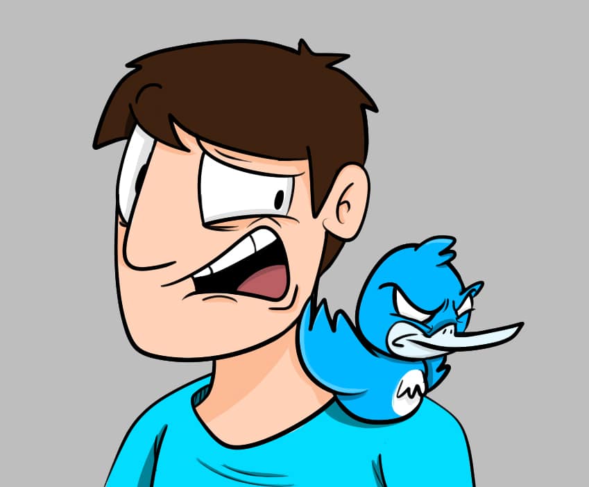 cartoon-twitter-bird-on-shoulder twitter-types-to-avoid