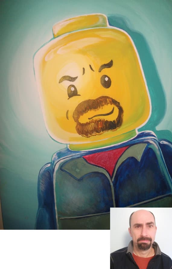 LEGO self portrait painting immortalize-youth-lego-portraits