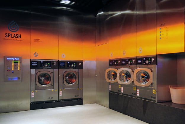 wash-clothes-modern-laundromat