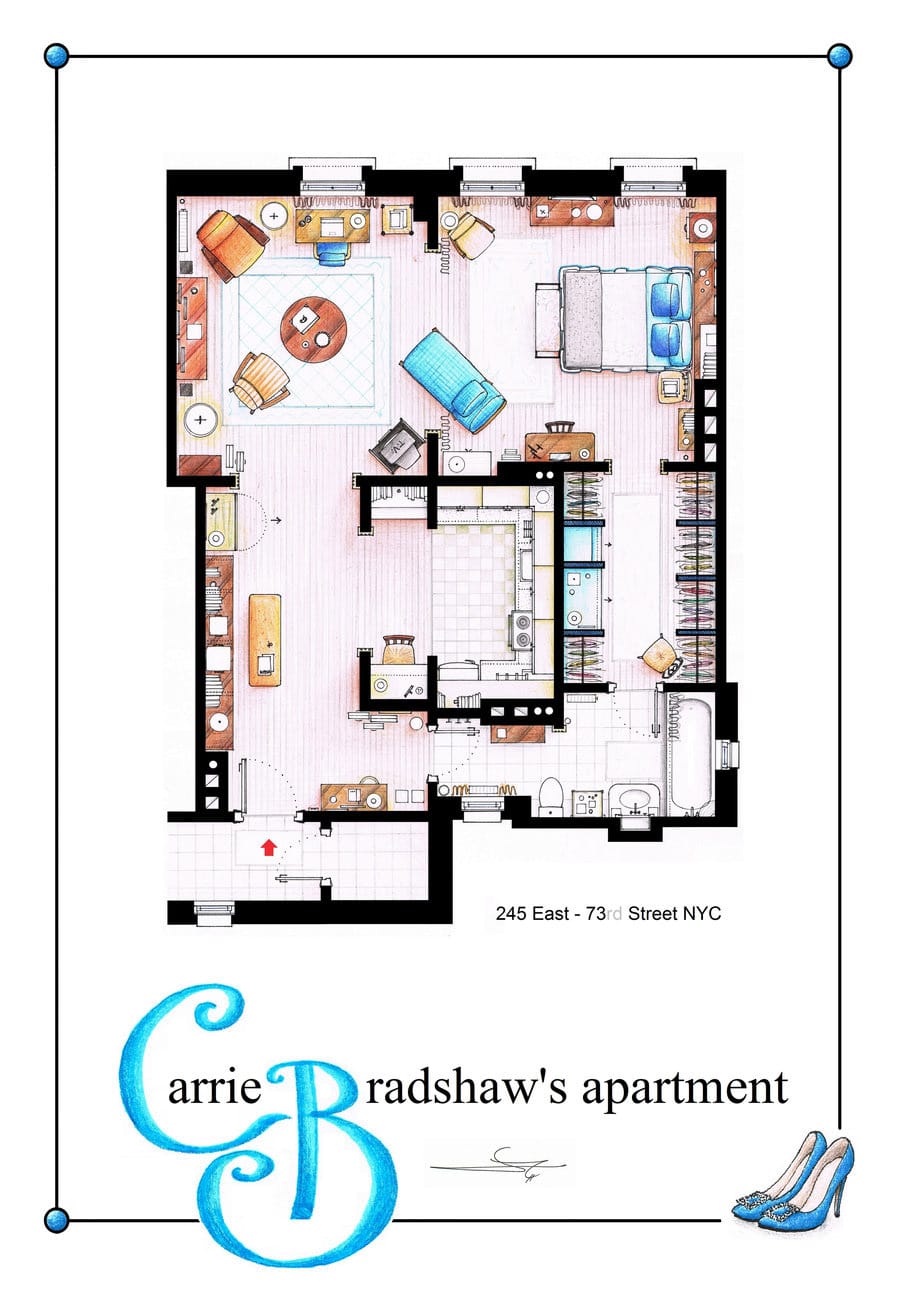 famous-television-apartment-floor-plans