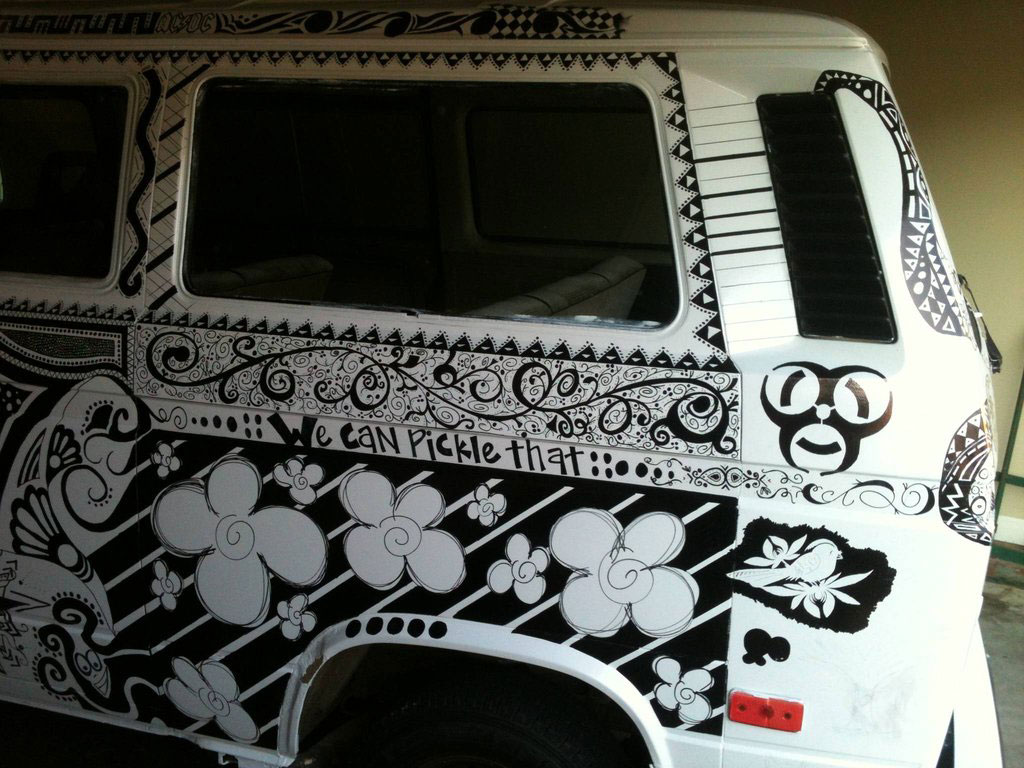 sharpie-marker-volkswagon-van sharpie-art-marker-volkswagon-van