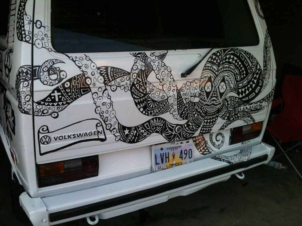 sharpie-marker-volkswagon-van sharpie-art-marker-volkswagon-van