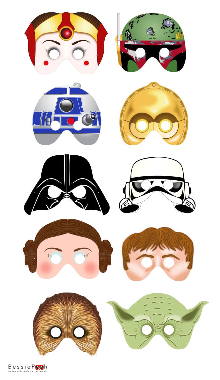 Star Wars Printable Masks Let Your Kiddies Probe The Galaxy In Style ...