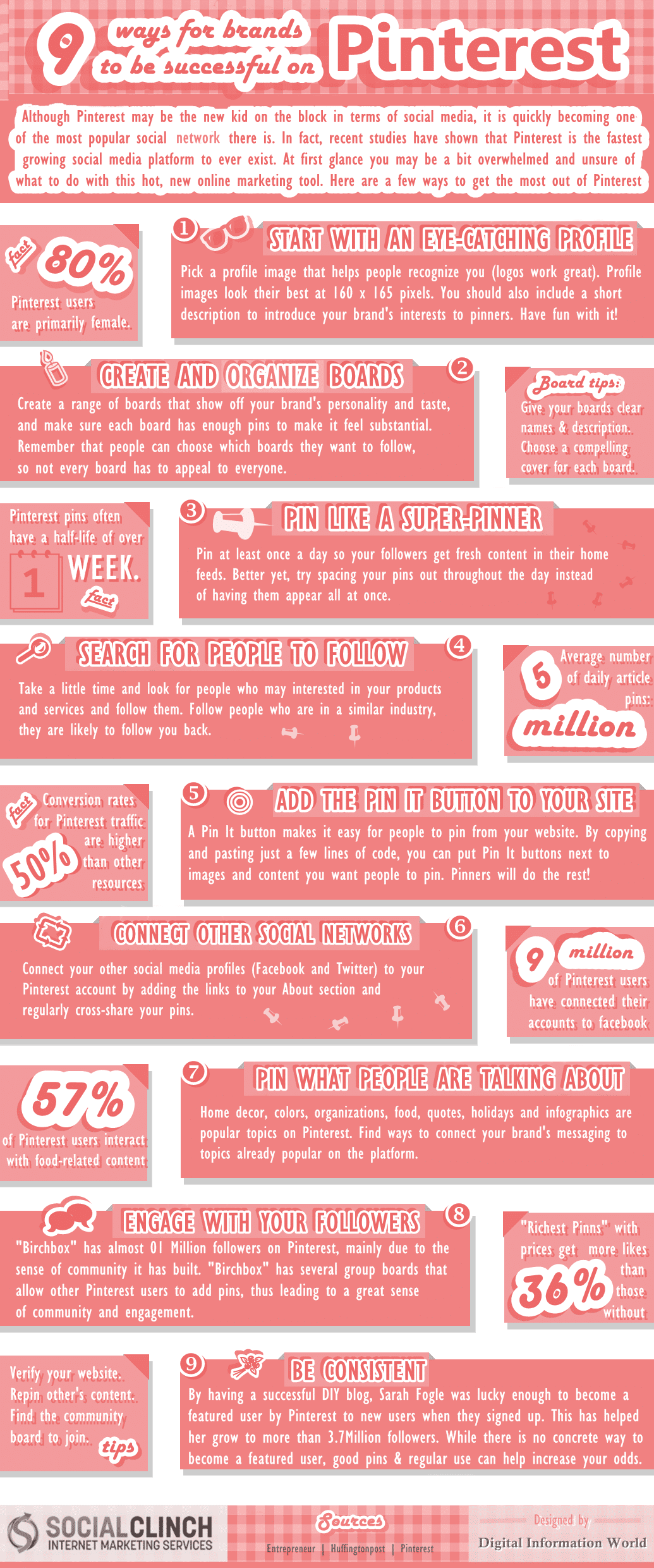 9 Ways Brand Success Infographic 9 Ways Brand Success Infographic