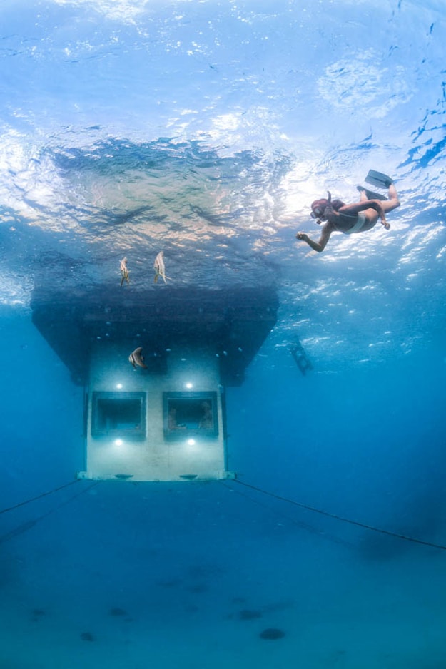 Underwater Exotic Hotel Room