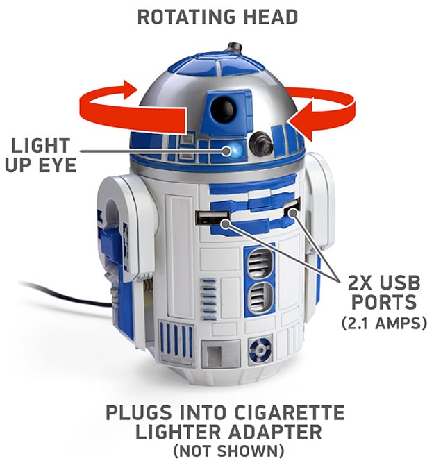R2-D2 USB Car Charger R2-D2 USB Car Charger