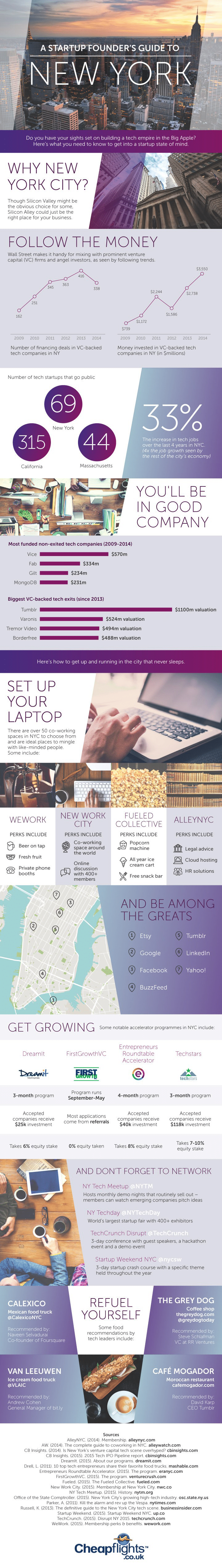 Startup Founder Guide NYC Infographic Startup Founder Guide NYC Infographic