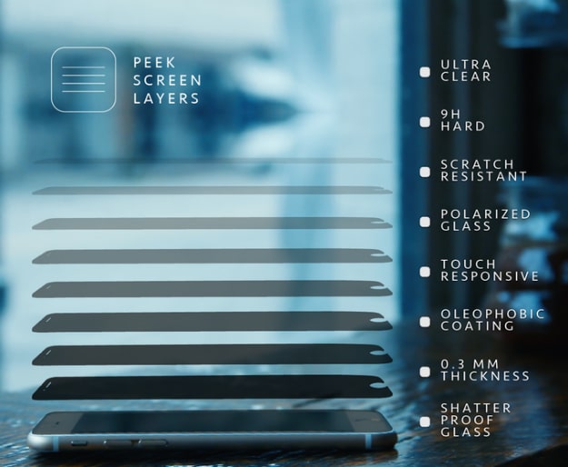 Peek Screen iPhone Cover Glass