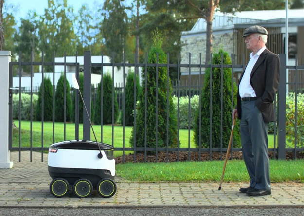 Pizza-Delivering Autonomous Robots