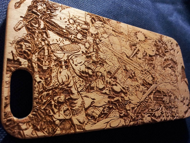 Laser Engraving Wooden Smartphone Case