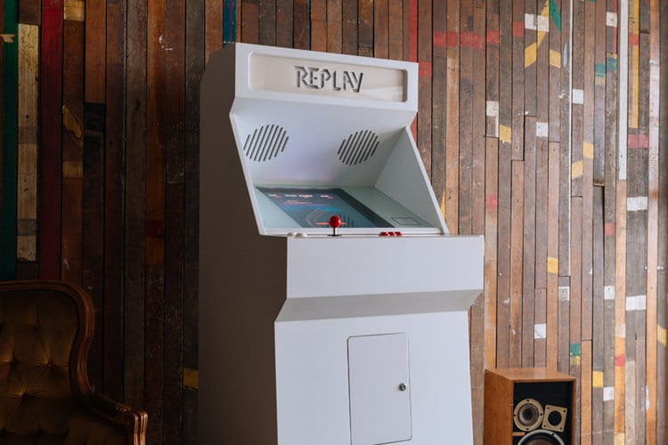 STOA Replay Customized Arcade Cabinet White Small