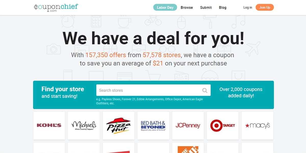 20 Best Coupon Sites CouponChief