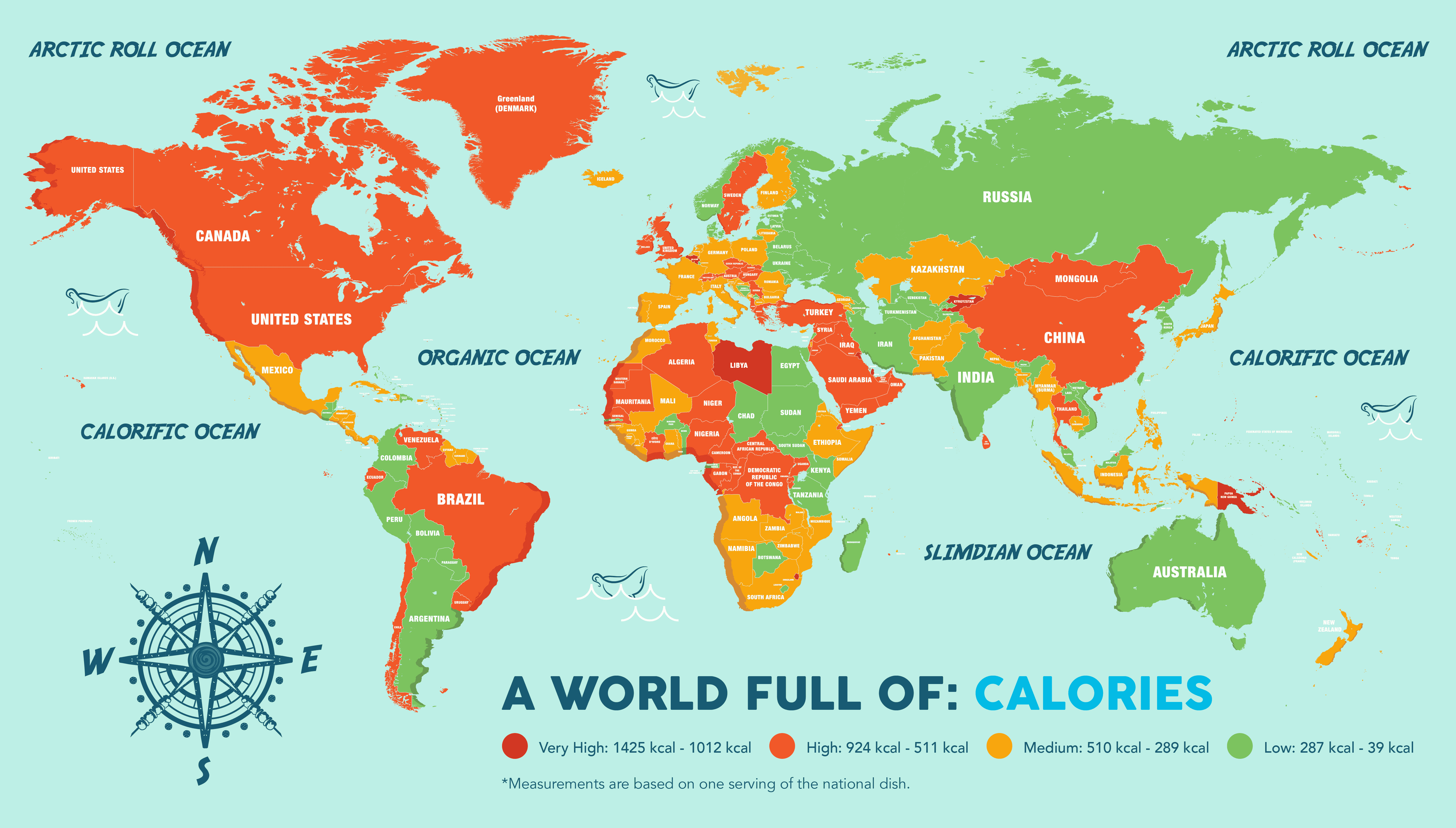 World Food Map Calories Article Image